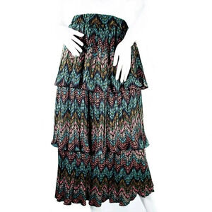 Think Closet Layered Pleated Skirt